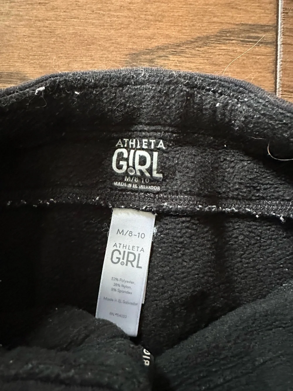Athleta Girl Black Thermal Leggings - Girls M (8-10)